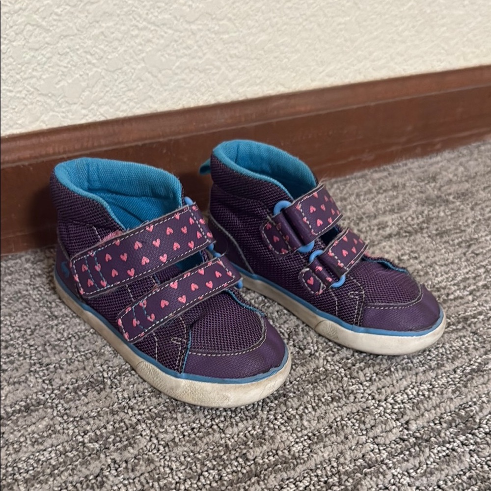 See Kai Run Purple and Blue Sneakers with Velcro Straps